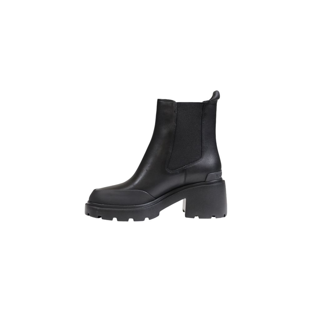 Tommy Hilfiger Jeans – Schwarze Lederstiefel