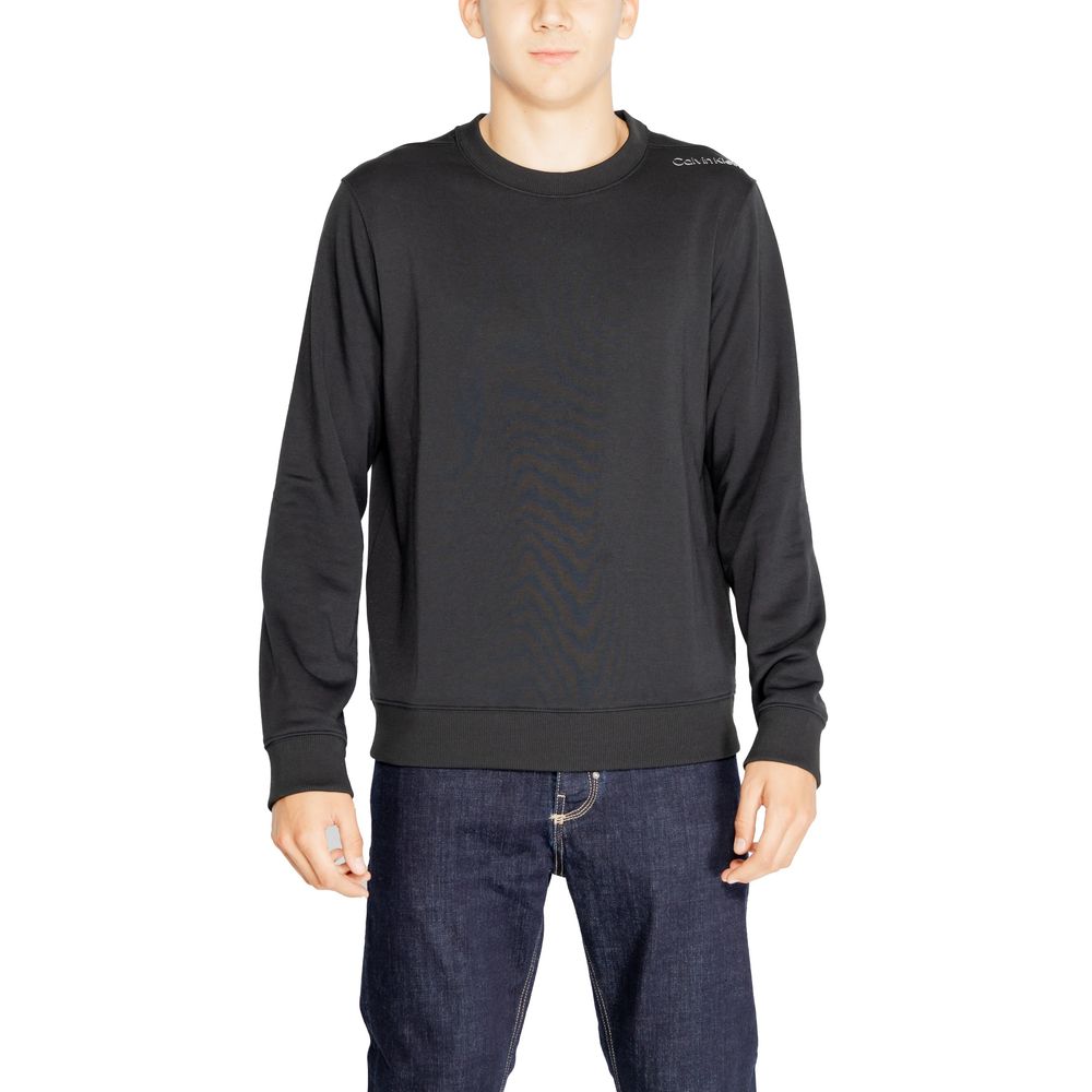Calvin Klein Sport – Schwarzer Pullover aus recyceltem Polyester