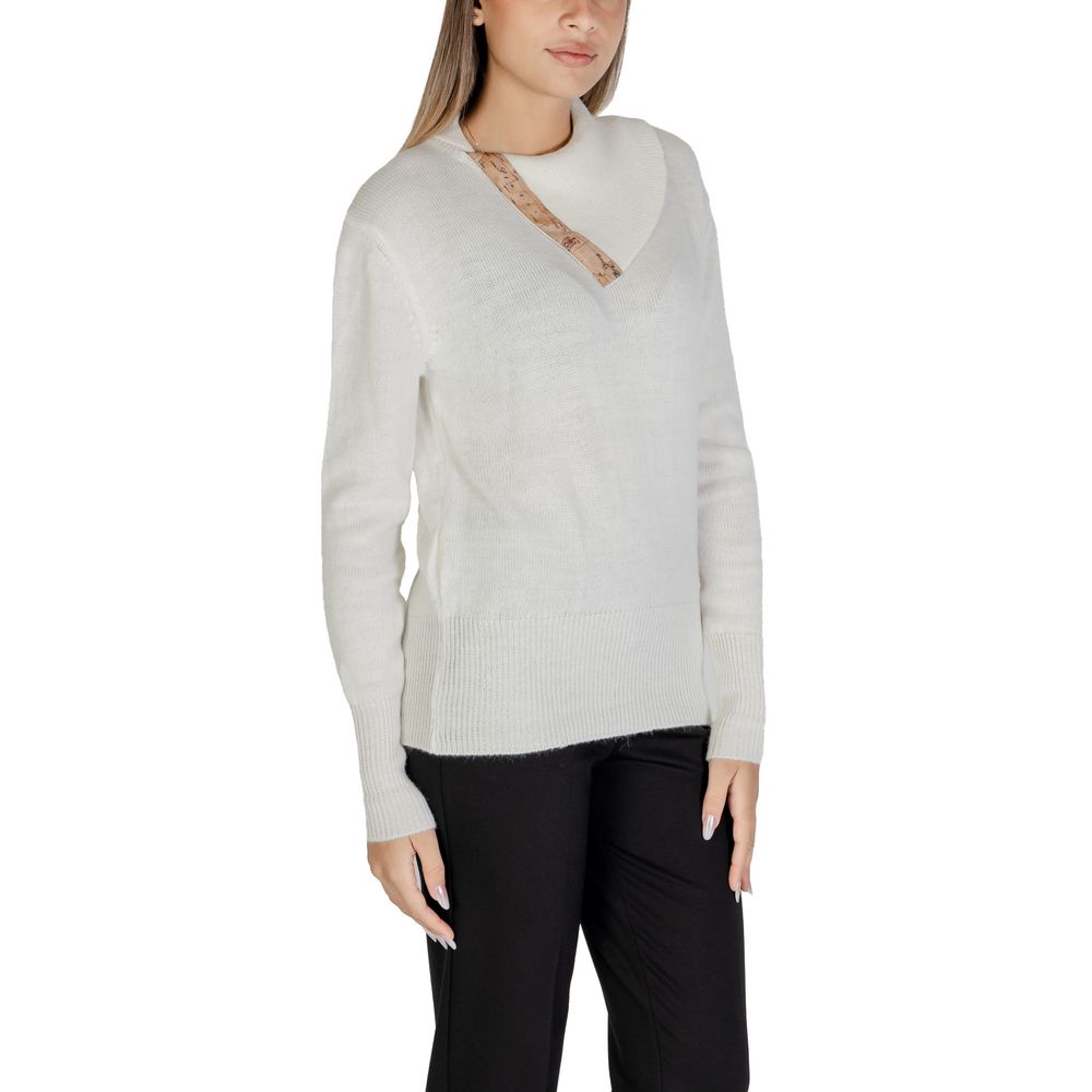 Alviero Martini Prima Classe weißer Viskosepullover