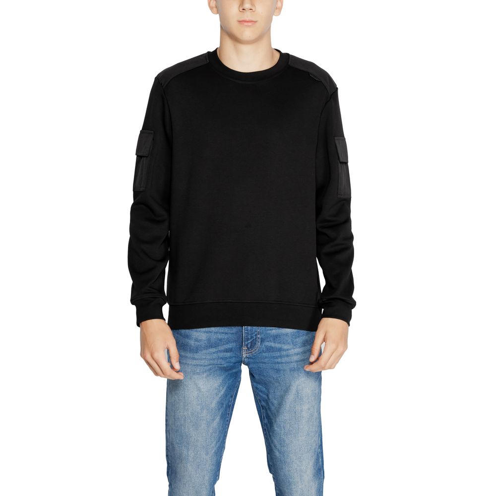Antony Morato Schwarzer Baumwollpullover