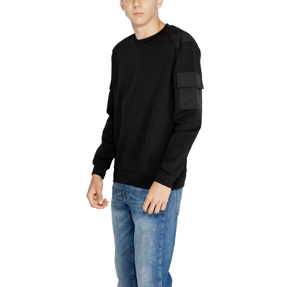 Antony Morato Schwarzer Baumwollpullover