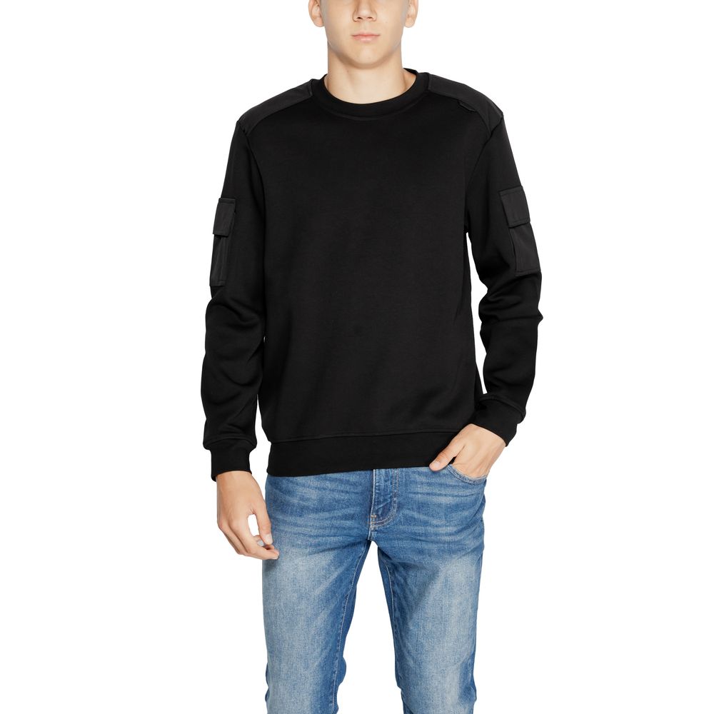 Antony Morato Schwarzer Baumwollpullover