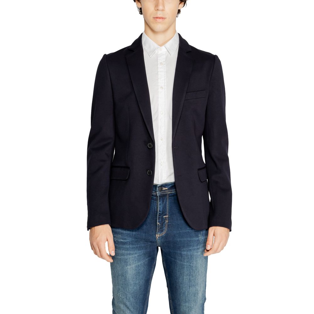 Costum albastru Antony Morato din viscoză