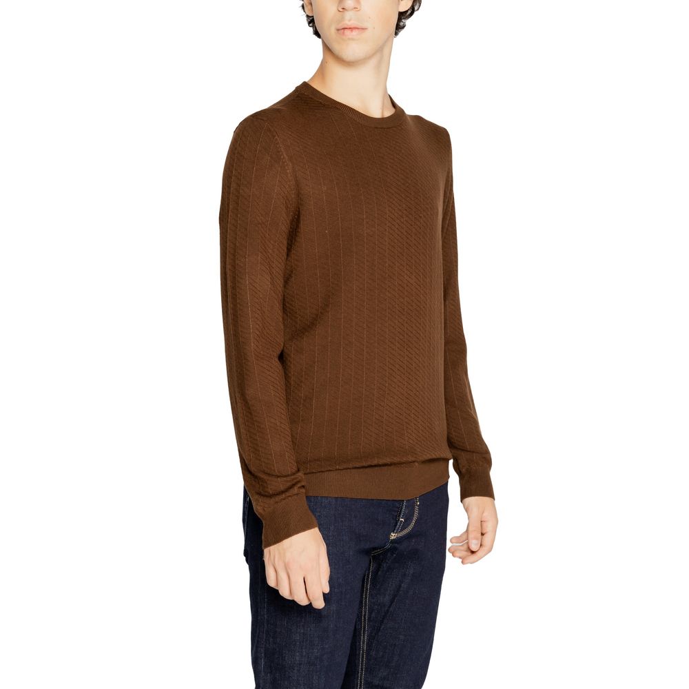 Antony Morato Brauner Viskosepullover