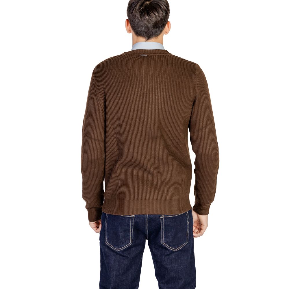 Antony Morato Braune Polyester-Strickjacke