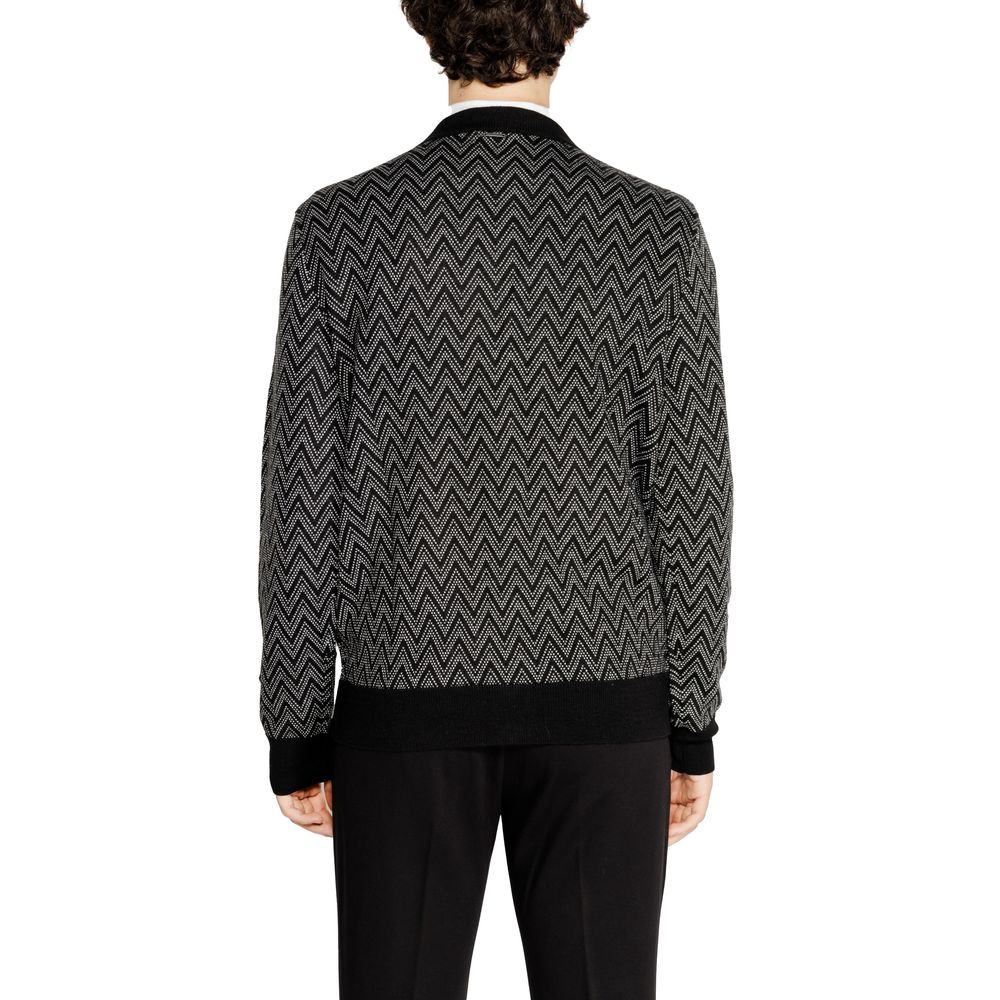 Antony Morato Schwarze Mohair-Strickjacke