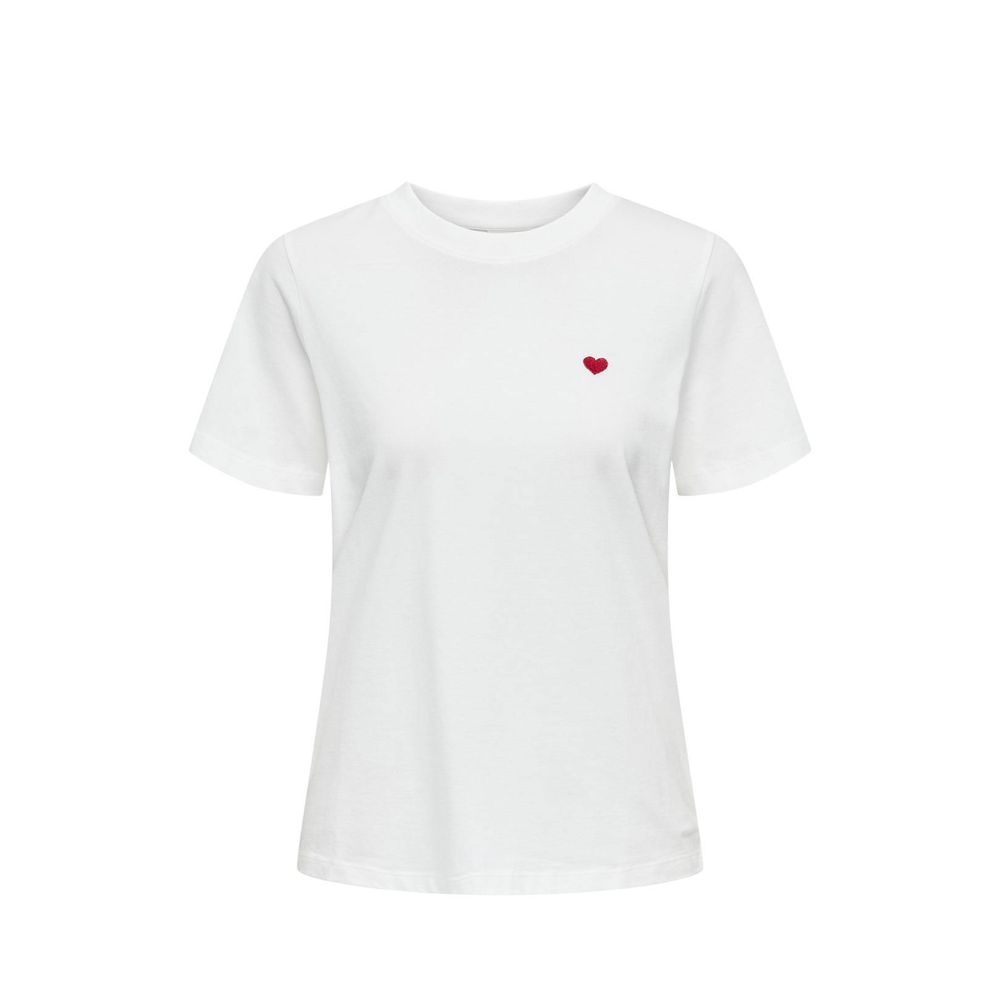 Jacqueline De Yong Topuri și tricou din bumbac alb