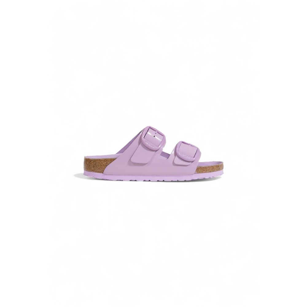 Sandale Birkenstock din piele vegană mov