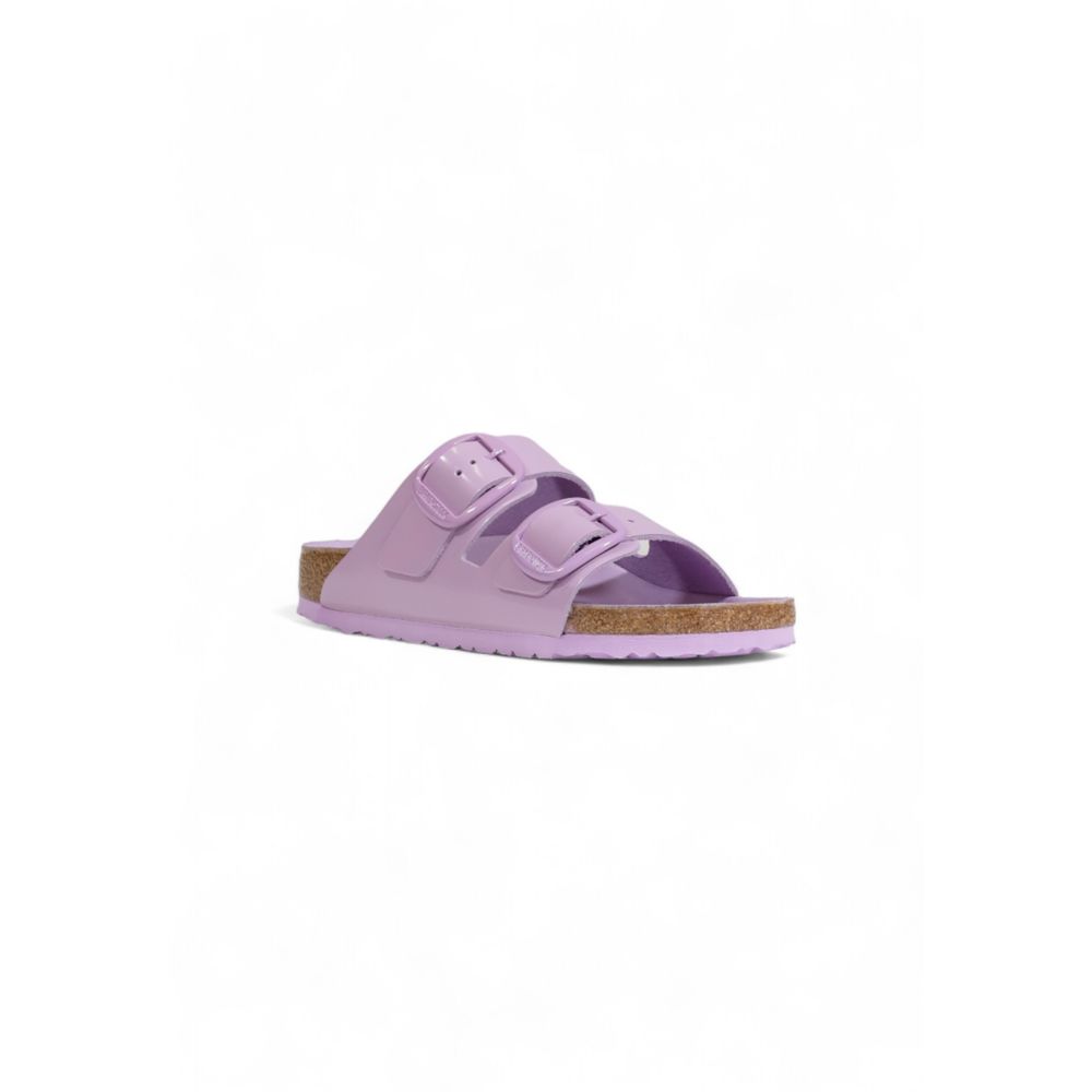 Sandale Birkenstock din piele vegană mov