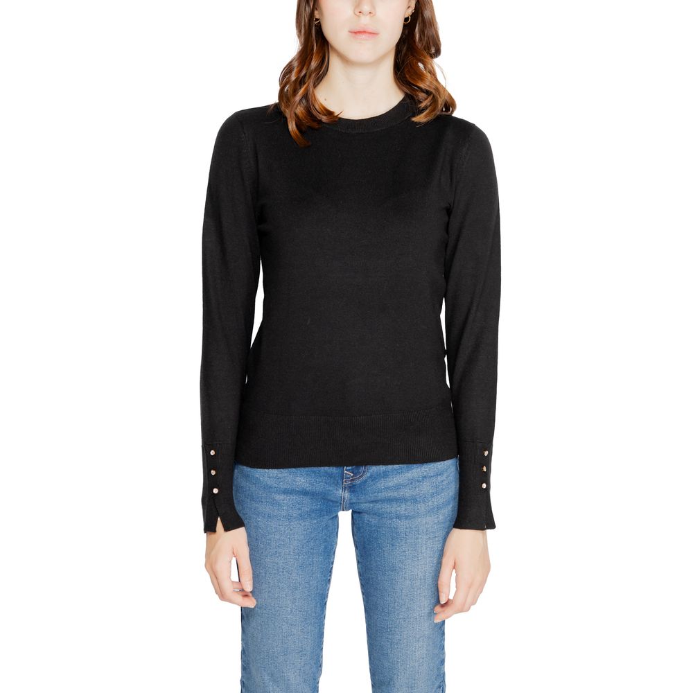 Bluze și tricou Jacqueline De Yong negre din viscoză