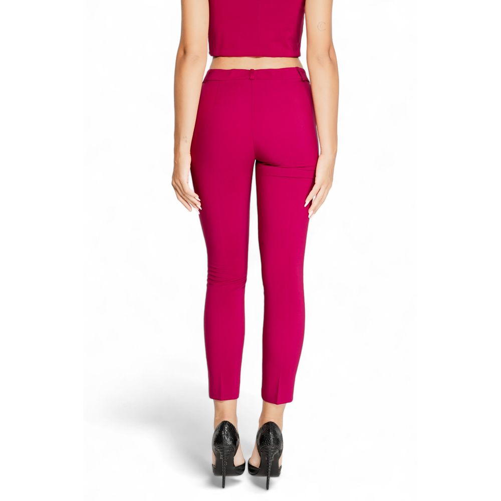 Rinascimento Bordeaux Polyester Jeans &amp; Hose