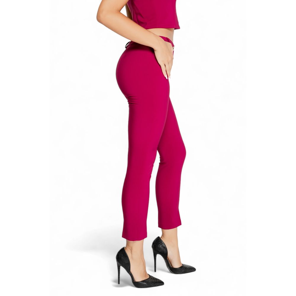 Rinascimento Bordeaux Polyester Jeans &amp; Hose
