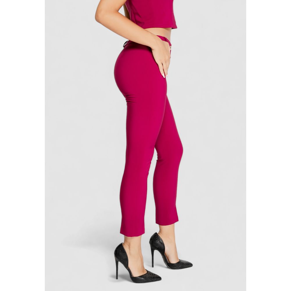 Rinascimento Bordeaux Polyester Jeans &amp; Hose