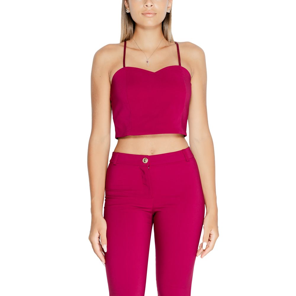 Rinascimento Bordeaux Polyester Tops &amp; T-Shirt