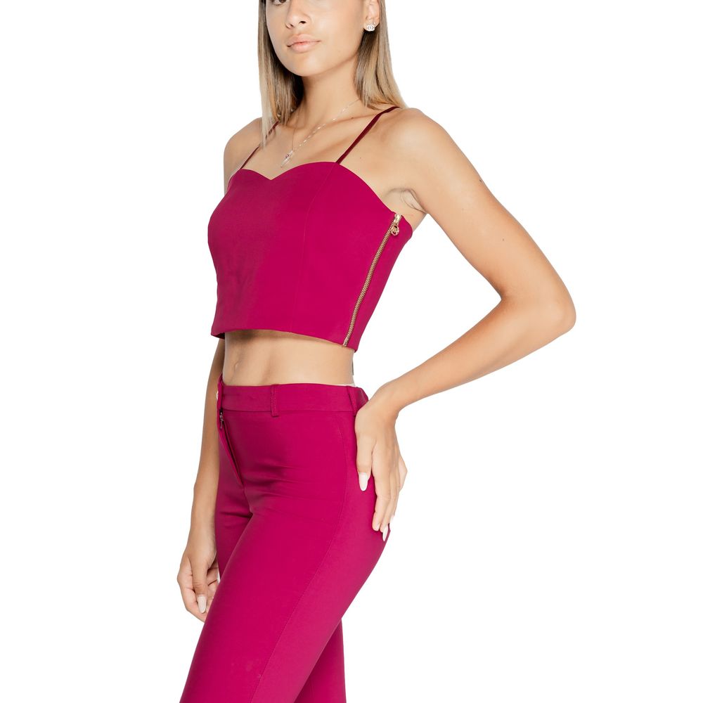 Rinascimento Bordeaux Polyester Tops &amp; T-Shirt