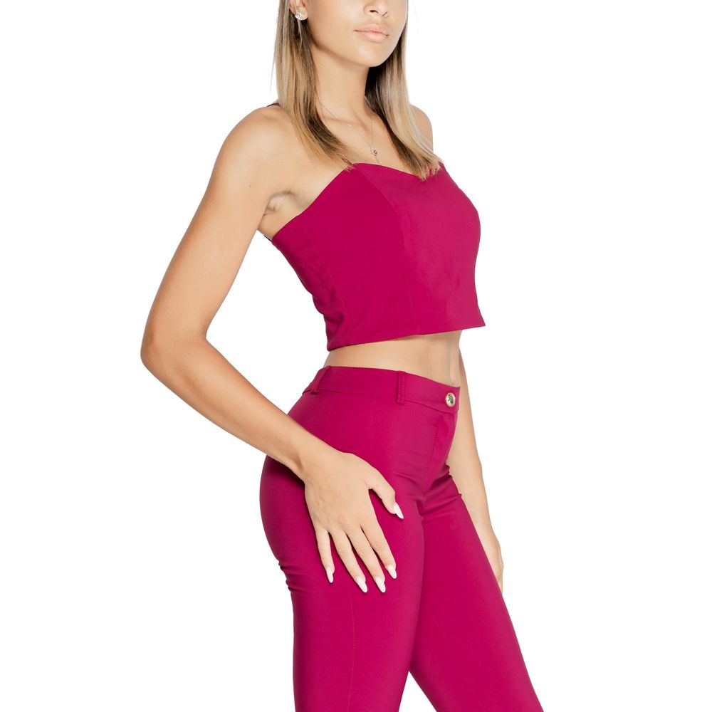 Rinascimento Bordeaux Polyester Tops &amp; T-Shirt