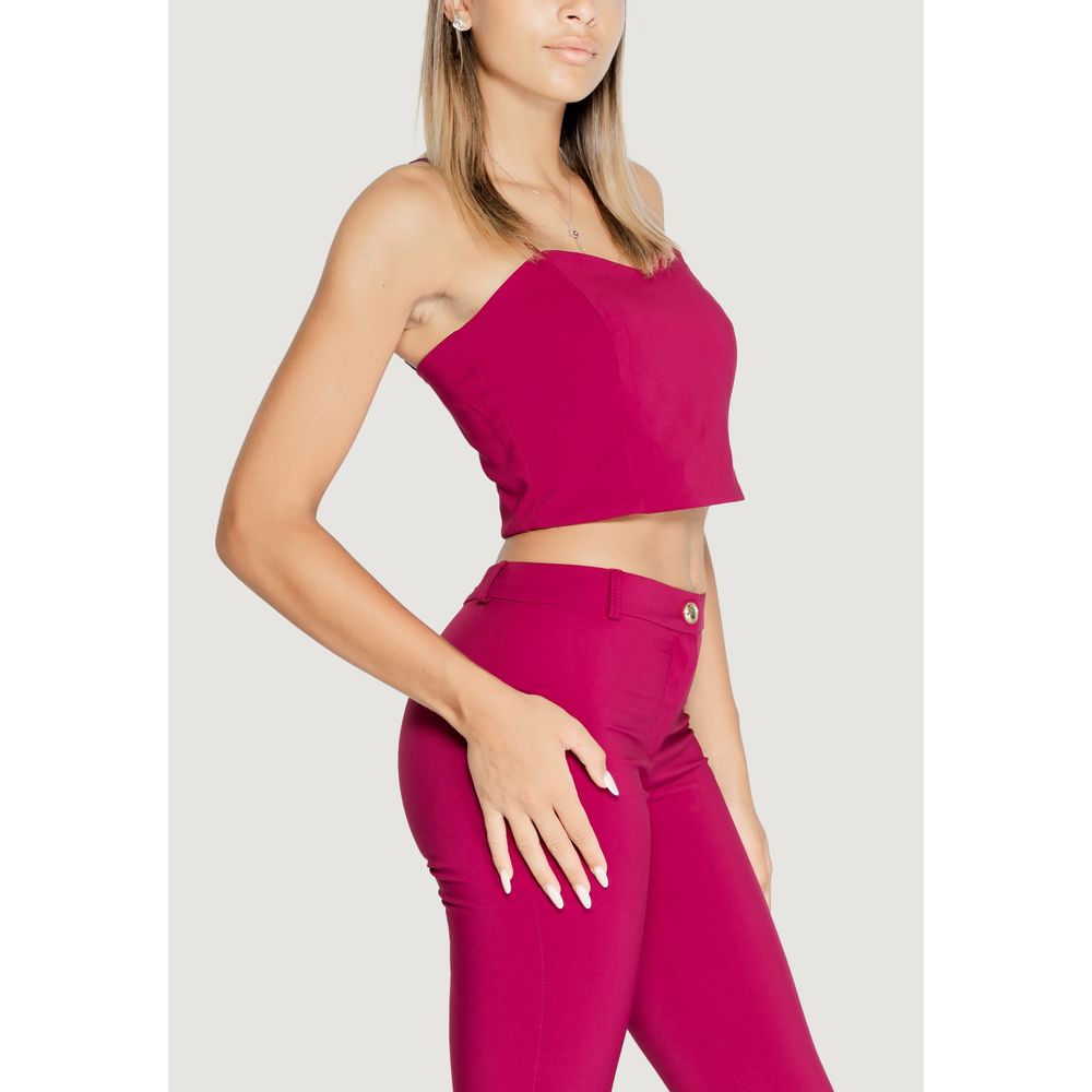 Rinascimento Bordeaux Polyester Tops &amp; T-Shirt