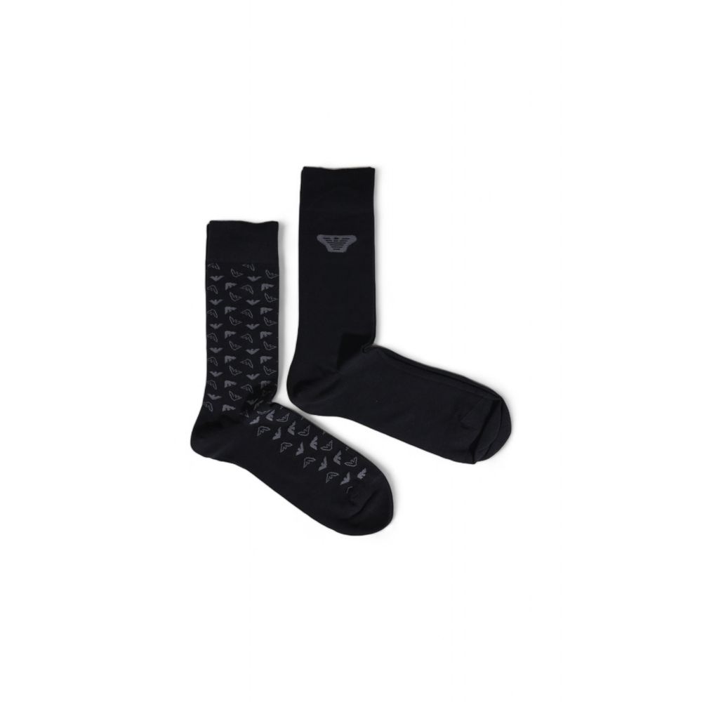 Emporio Armani Underwear – Schwarze Baumwollsocke