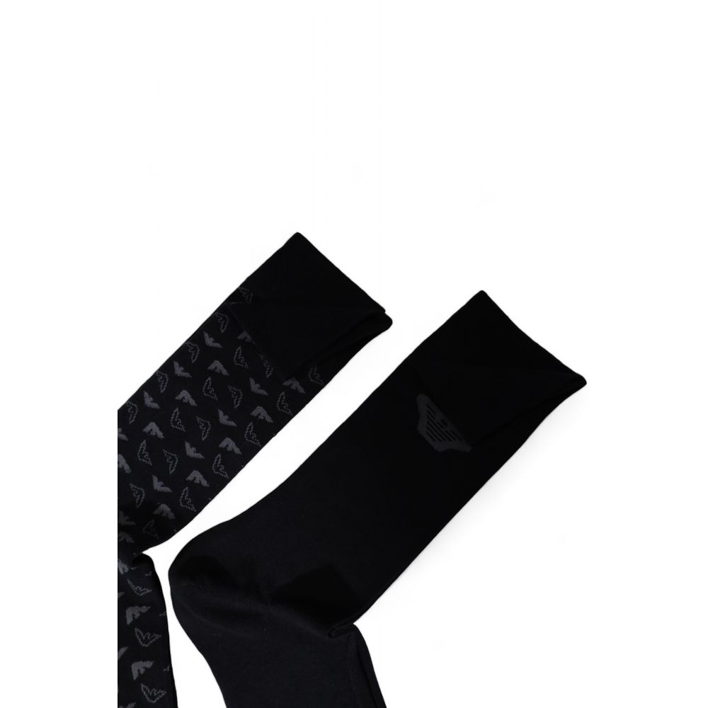 Șosete Emporio Armani Lenjerie intimă neagră din bumbac