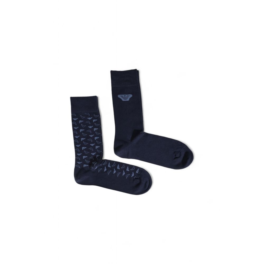 Emporio Armani Underwear – Blaue Baumwollsocke
