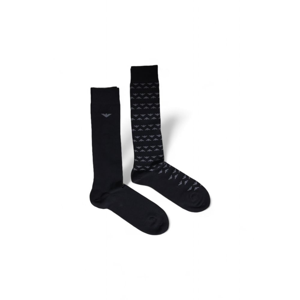 Emporio Armani Underwear – Schwarze Baumwollsocke