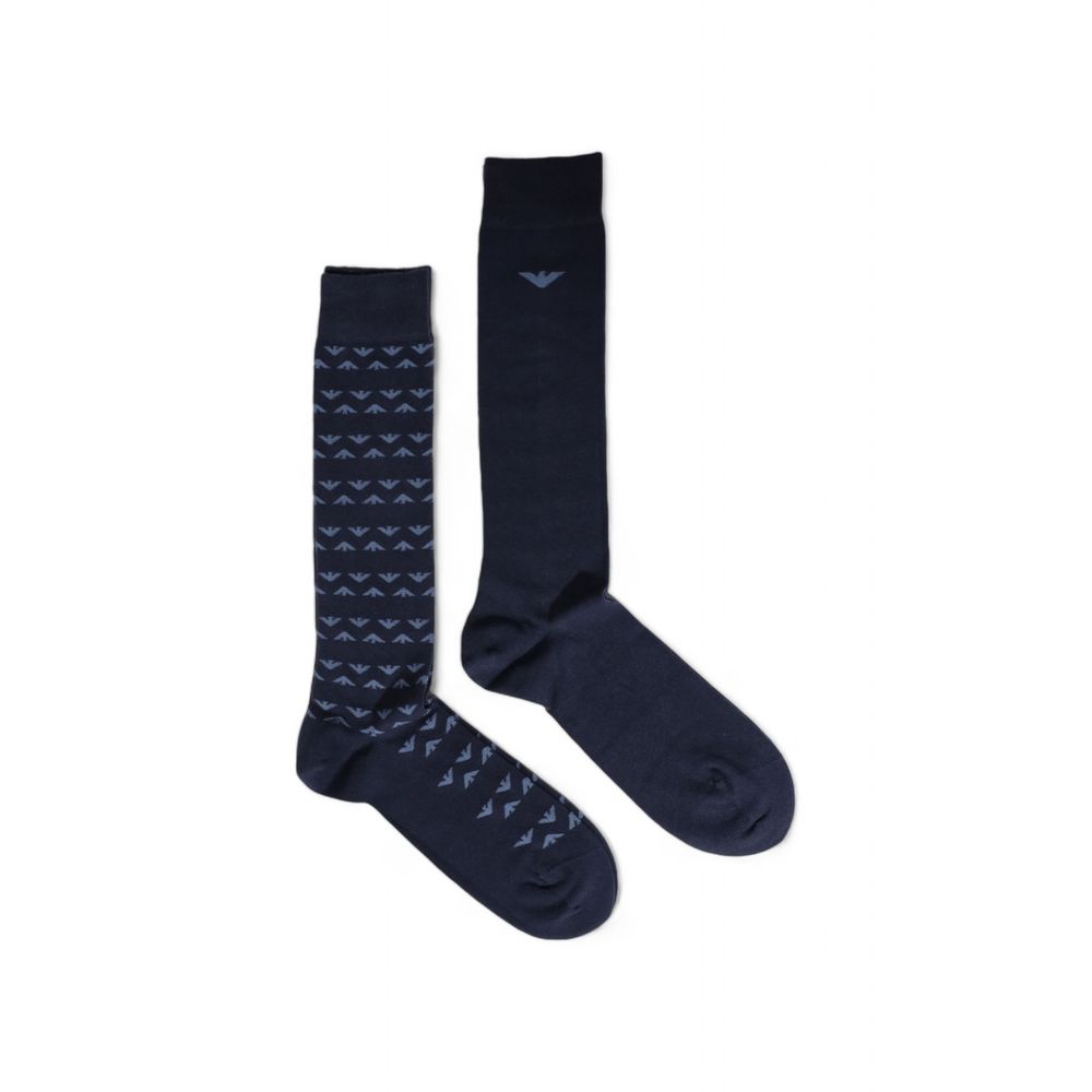 Emporio Armani Underwear – Blaue Baumwollsocke