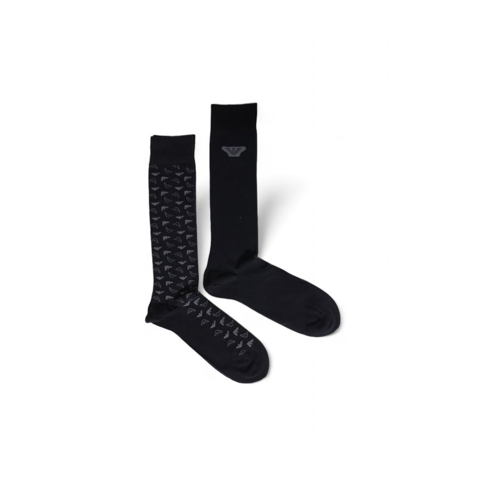 Emporio Armani Underwear – Schwarze Baumwollsocke
