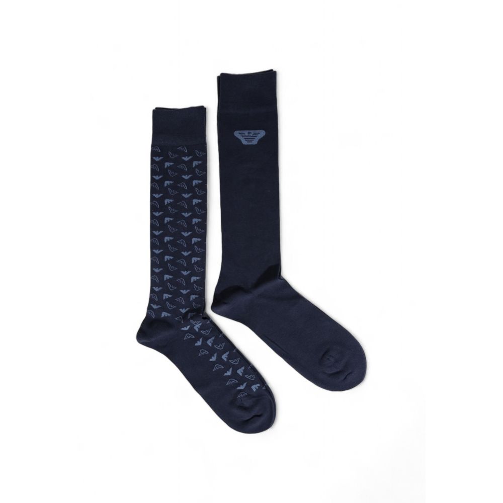 Emporio Armani Underwear – Blaue Baumwollsocke