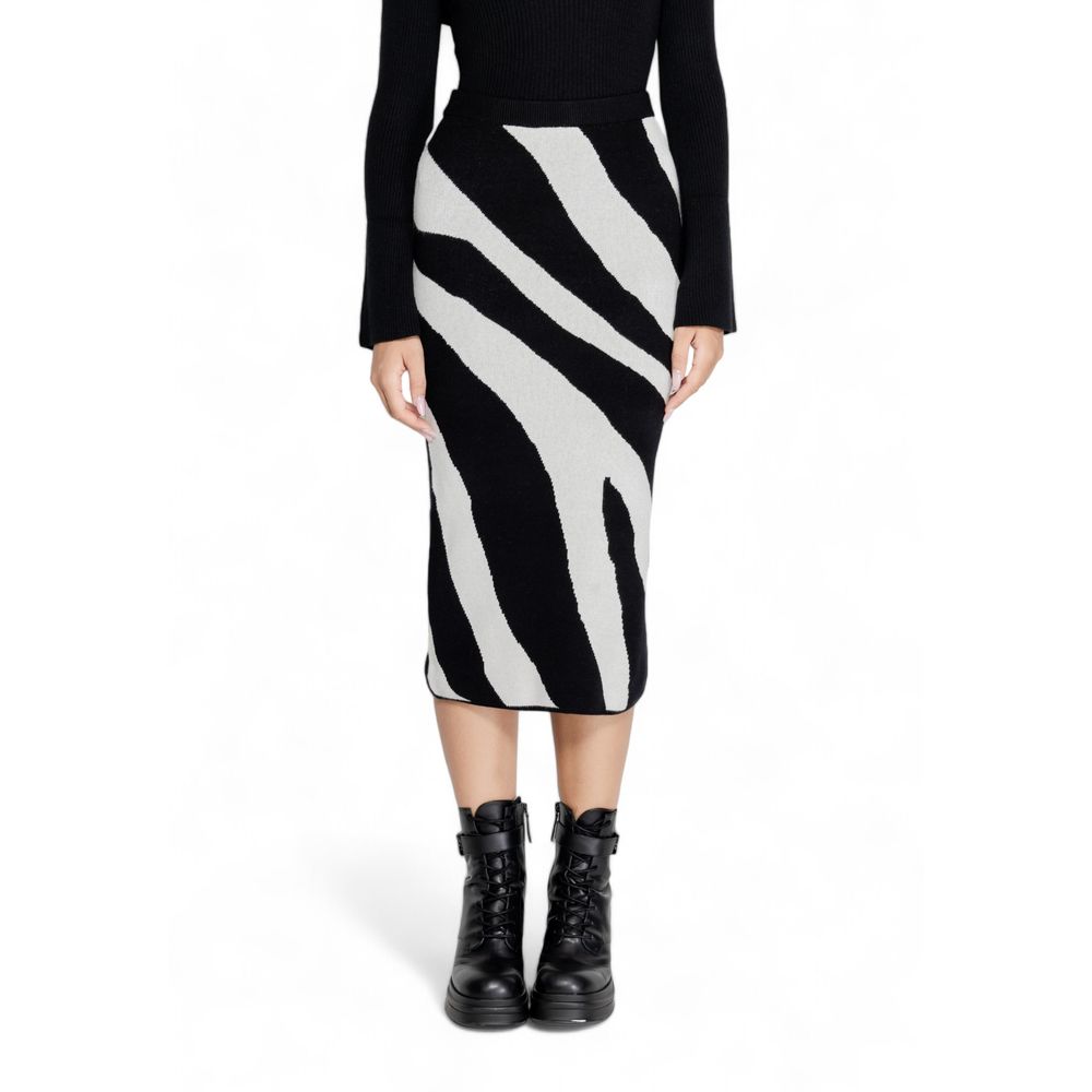 Vero Moda – Schwarzer Viskoserock