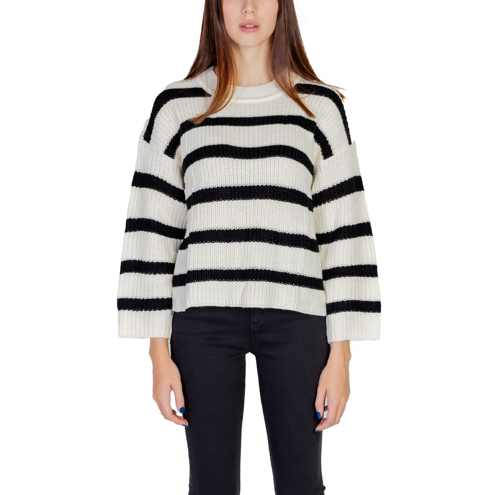 Jacqueline De Yong Cremefarbener Marabu-Pullover