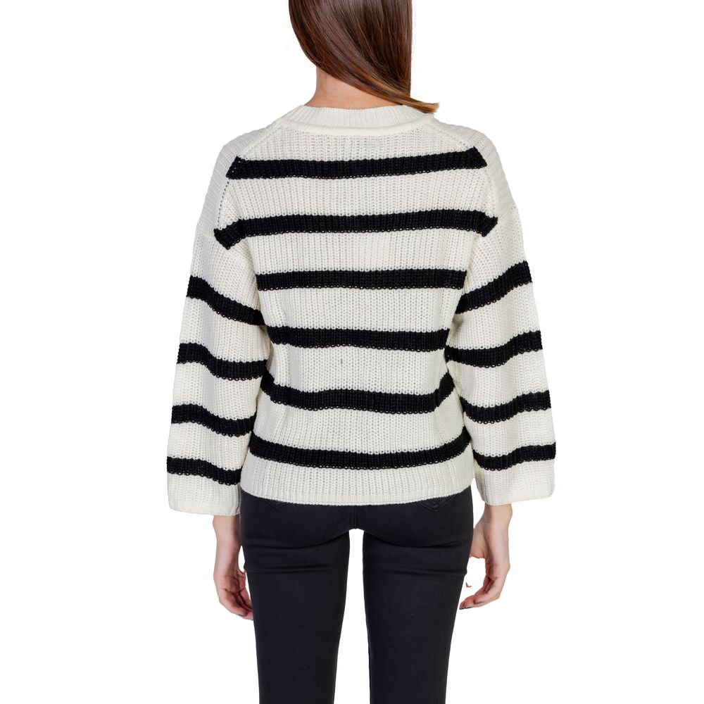 Jacqueline De Yong Cremefarbener Marabu-Pullover