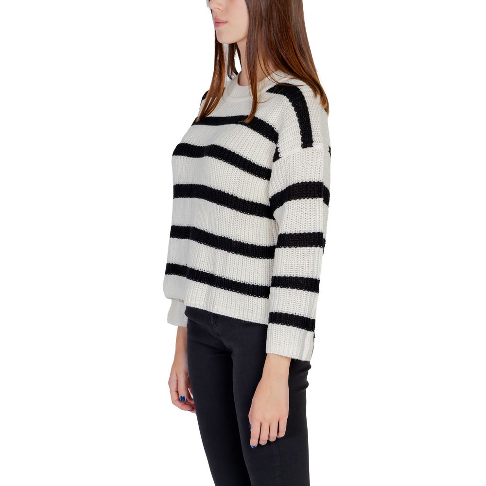Jacqueline De Yong Cremefarbener Marabu-Pullover