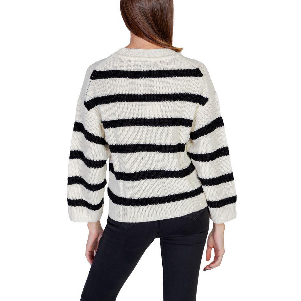 Jacqueline De Yong Cremefarbener Marabu-Pullover