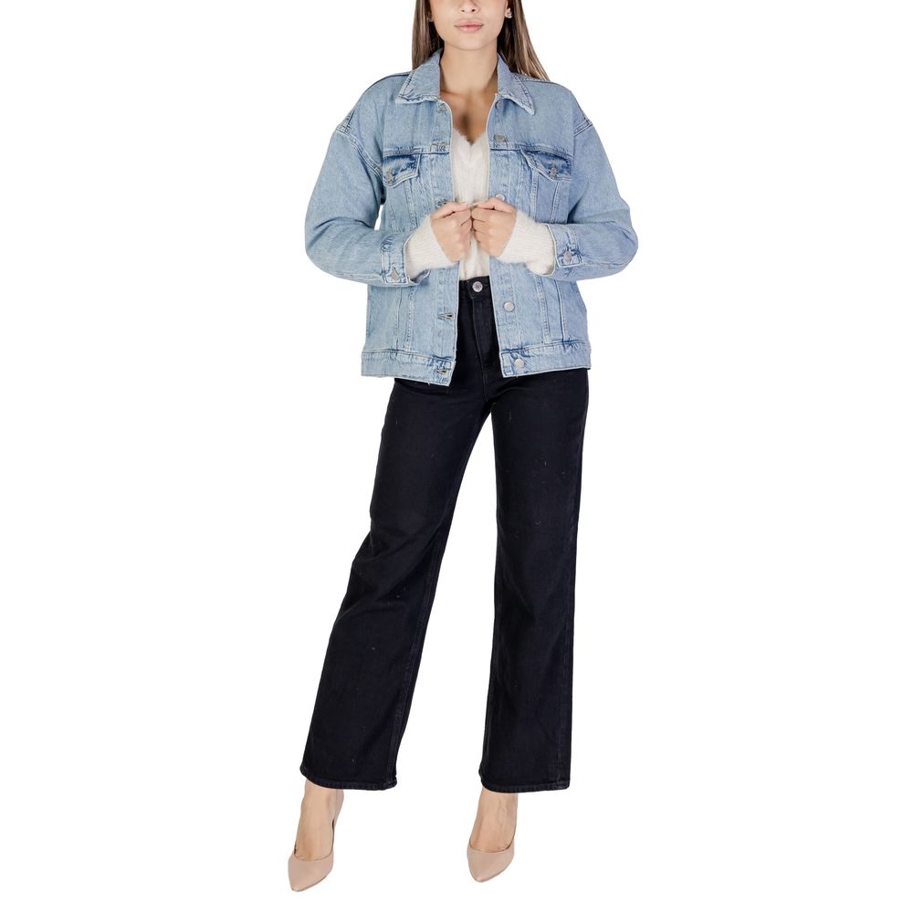 Vero Moda Hellblaue Baumwolljacken und -mäntel