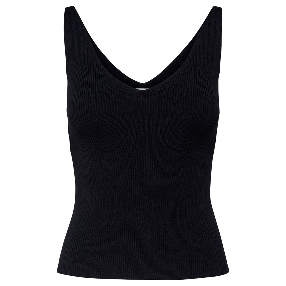 Jacqueline De Yong Schwarze Viskose-Tops und T-Shirts