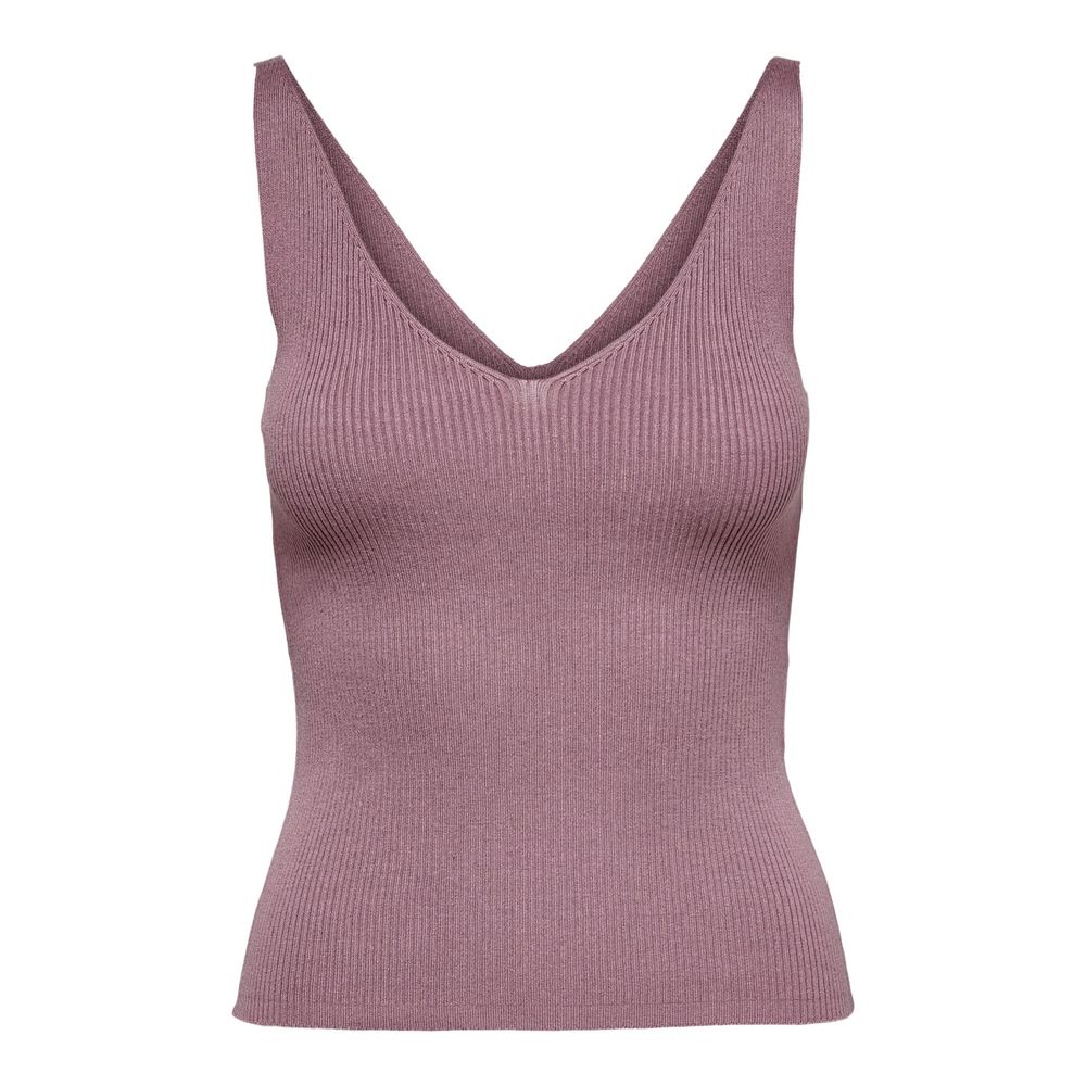 Jacqueline De Yong Purple Viscose Tank Top