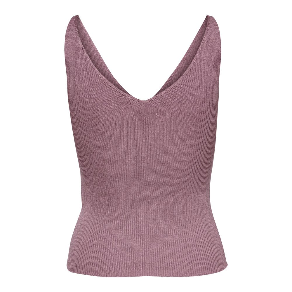 Jacqueline De Yong Purple Viscose Tank Top