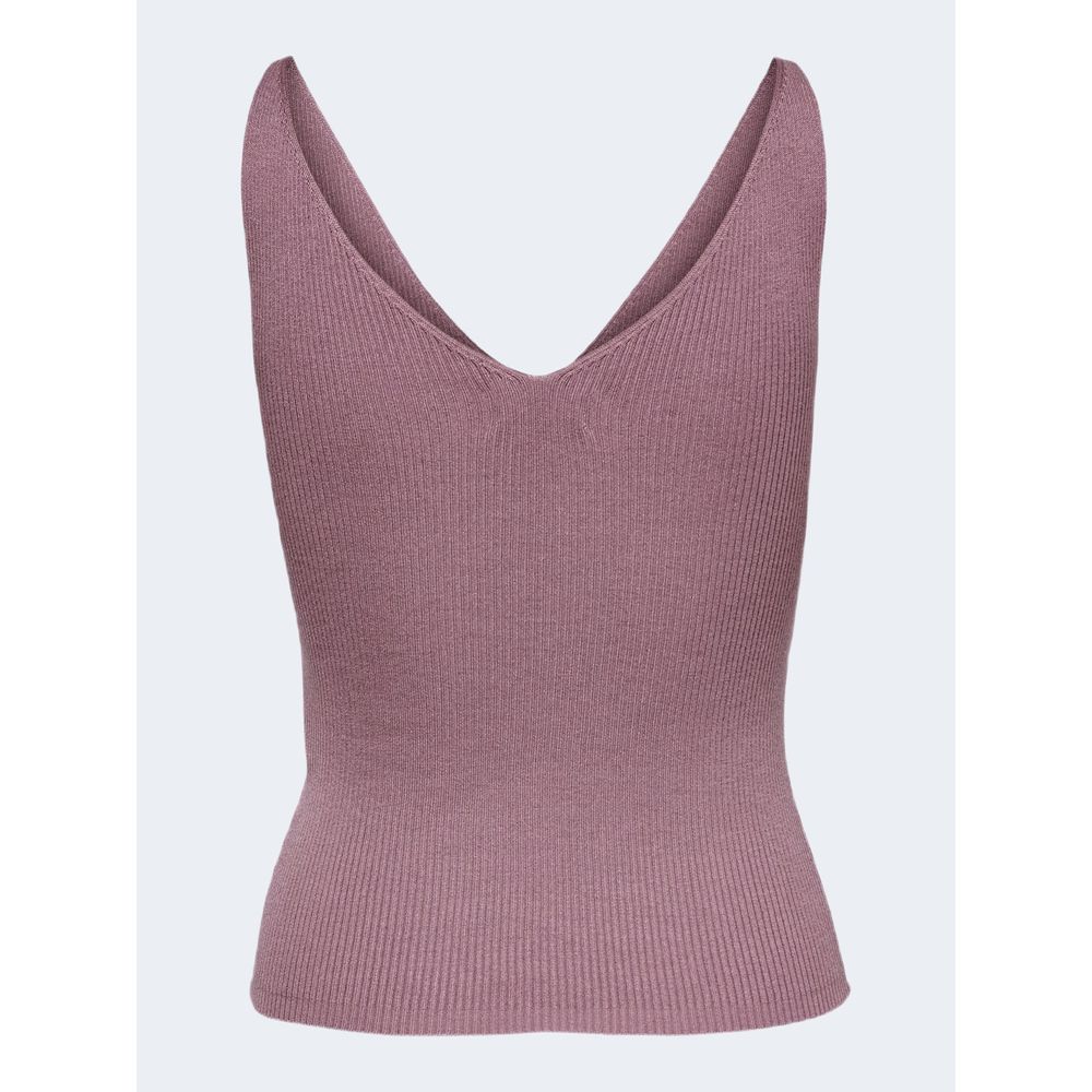 Jacqueline De Yong Purple Viscose Tank Top
