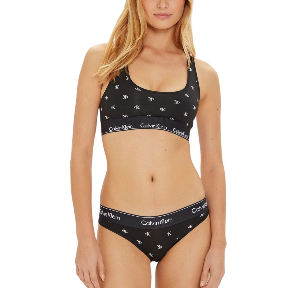 Lenjerie intimă Calvin Klein din bumbac alb-negru