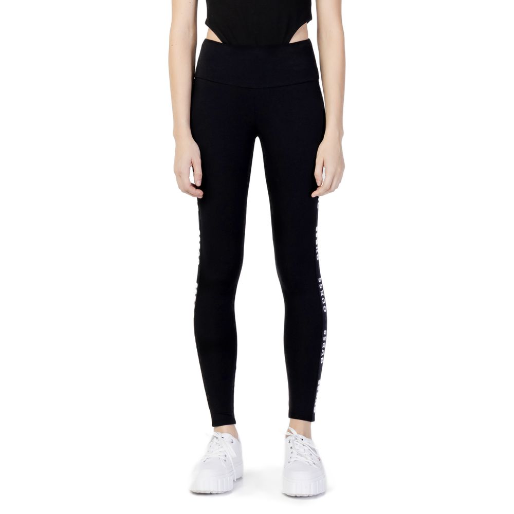 Blugi și pantaloni Guess Active negri din bumbac
