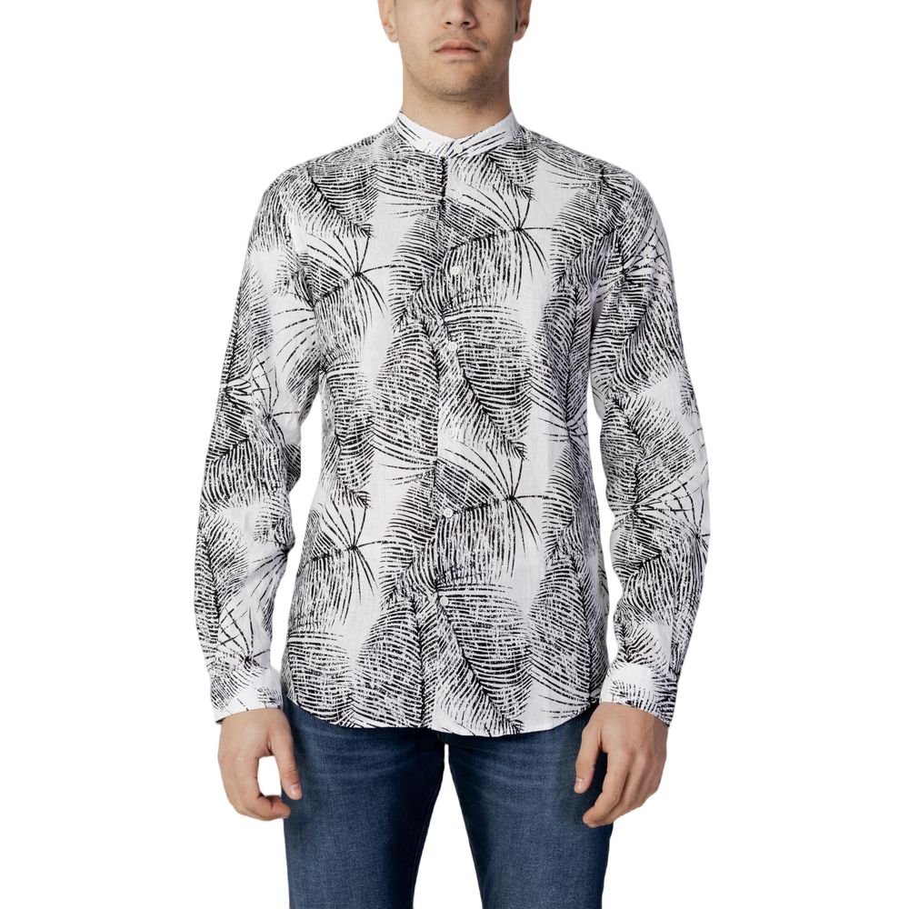 Antony Morato Schwarzes Leinenhemd