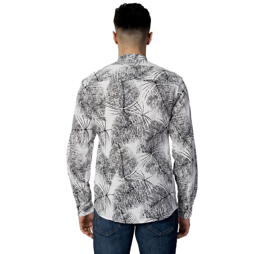 Antony Morato Schwarzes Leinenhemd