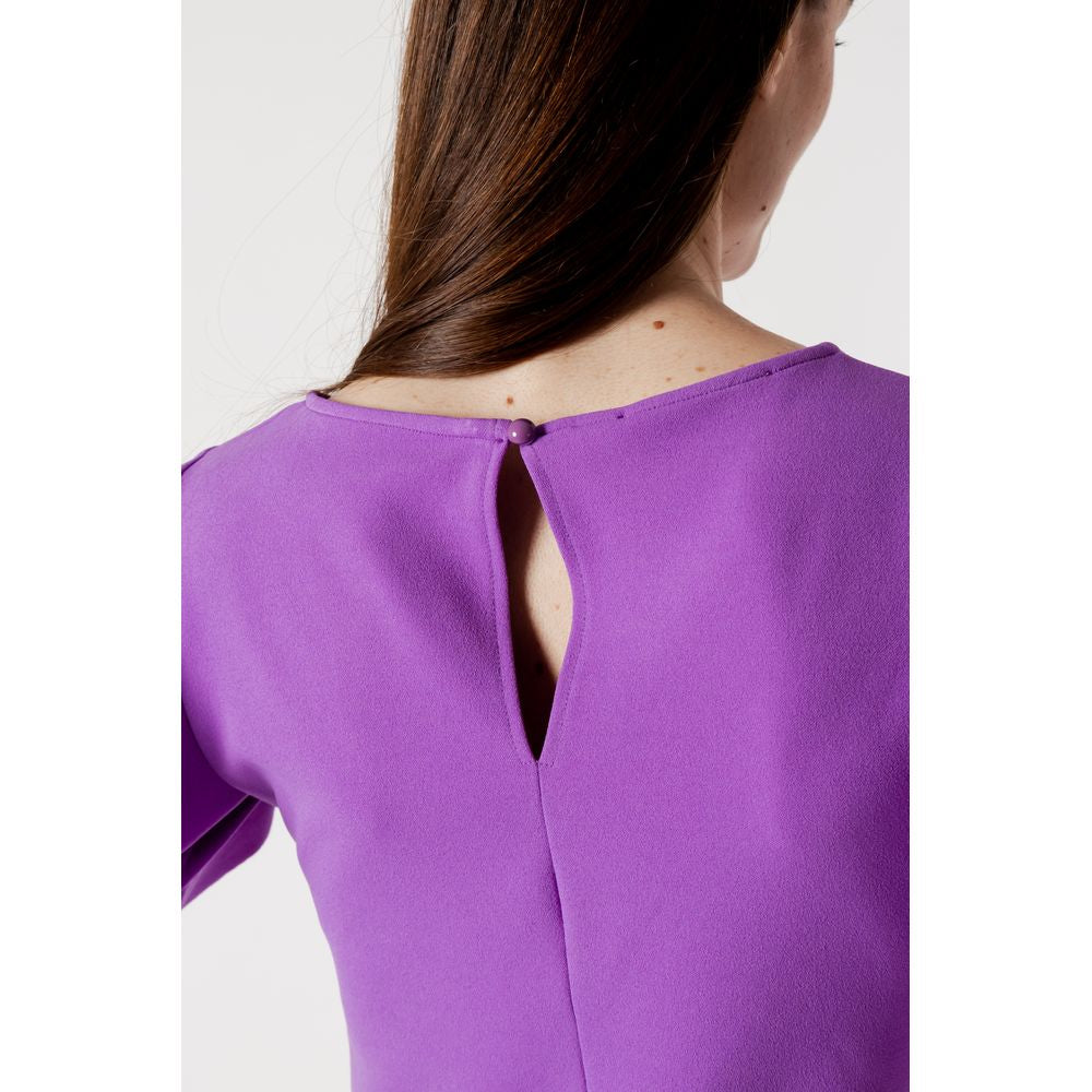 Rochie Rinascimento violet din poliester