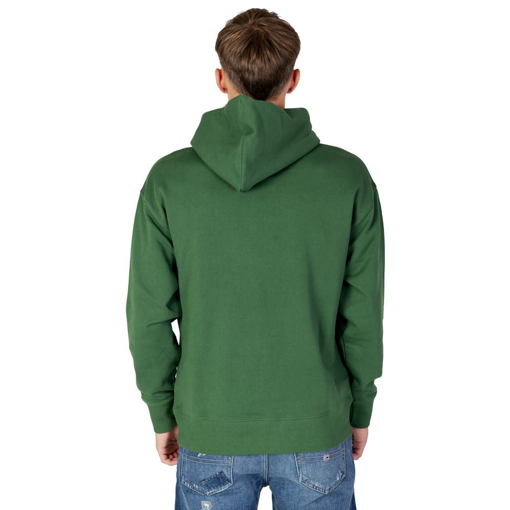 Pulover Tommy Hilfiger Jeans verde din bumbac