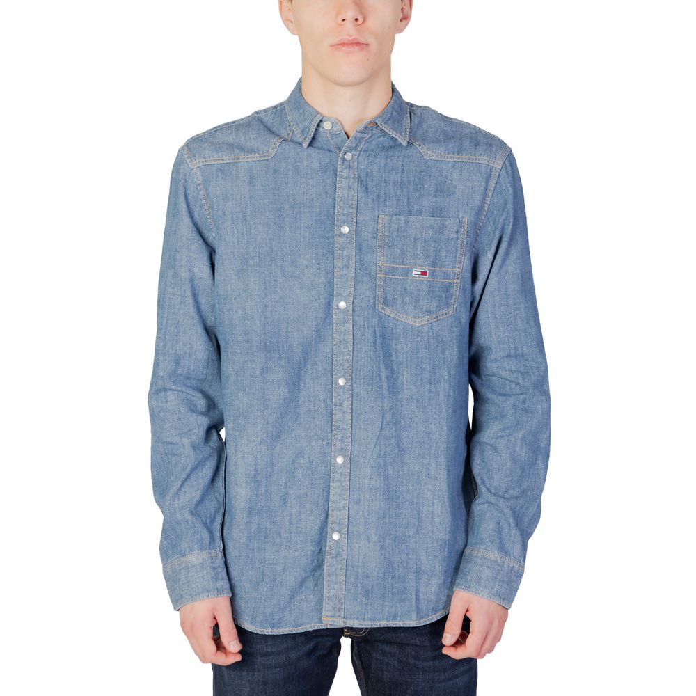 Tommy Hilfiger Jeans – Blaues Baumwollhemd