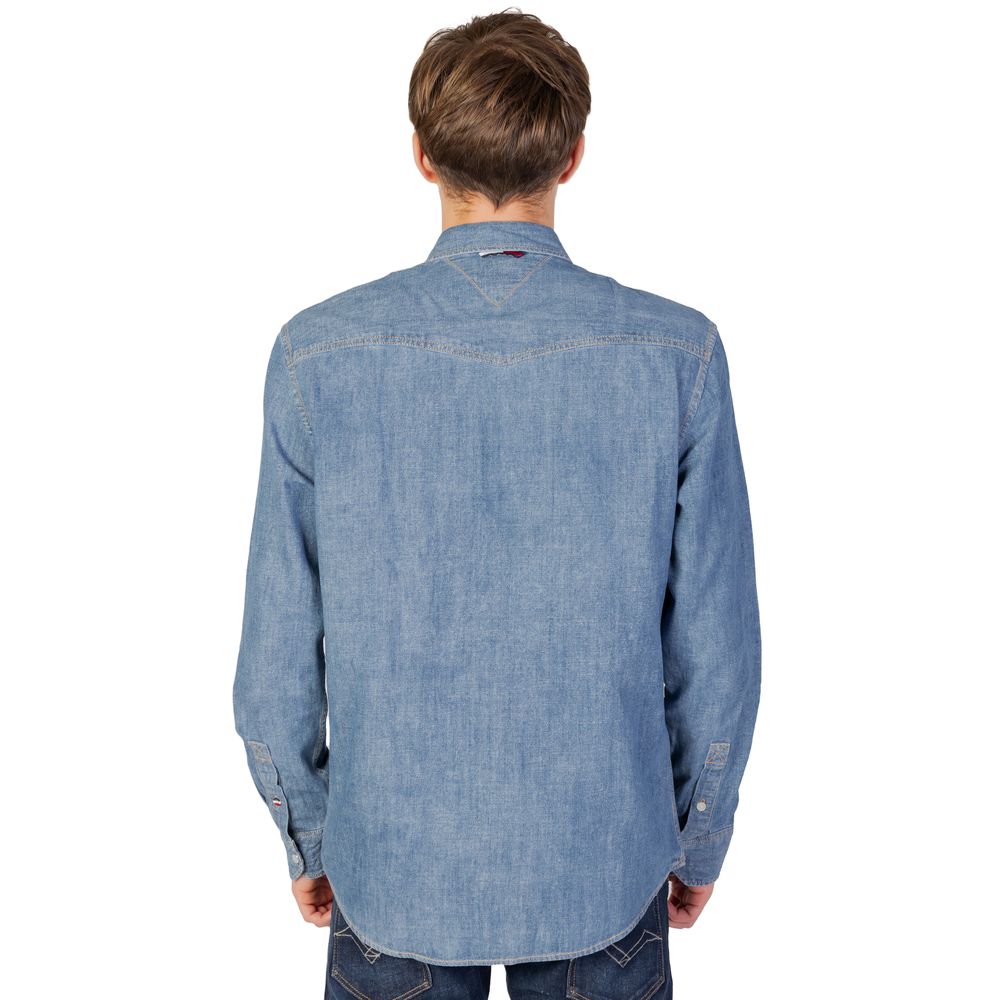 Tommy Hilfiger Jeans – Blaues Baumwollhemd