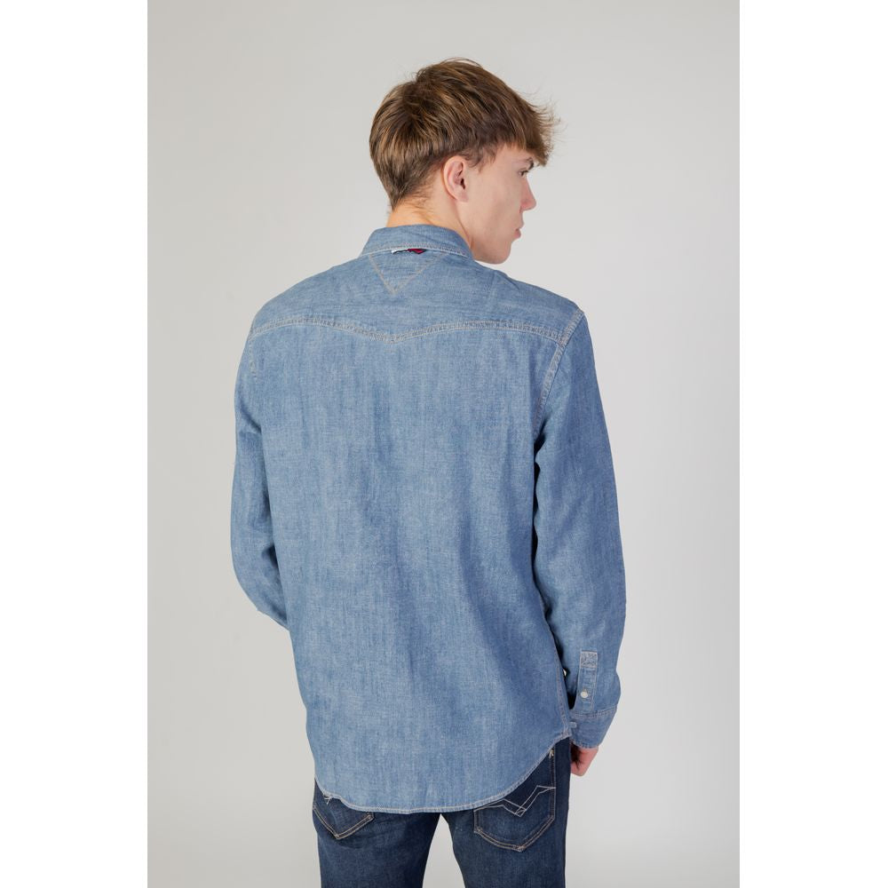 Tommy Hilfiger Jeans – Blaues Baumwollhemd