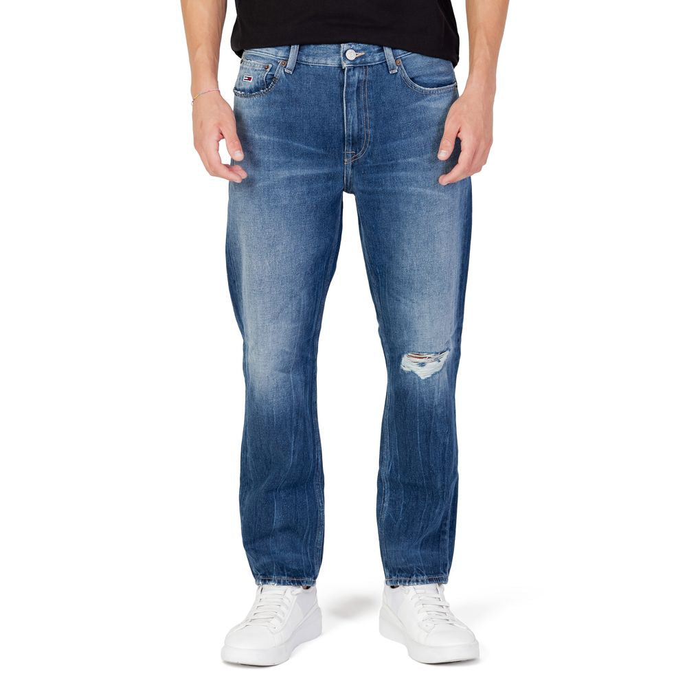 Blugi și pantaloni din bumbac albastru Tommy Hilfiger Jeans