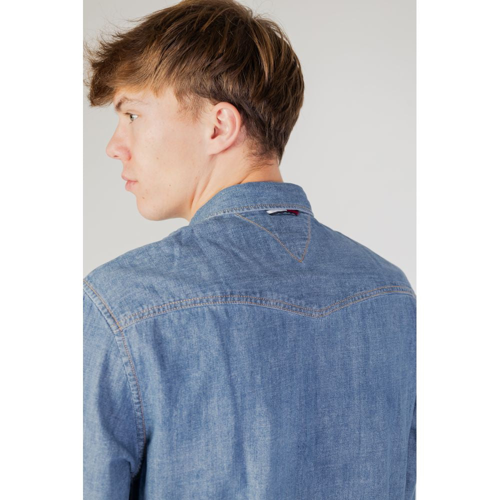 Tommy Hilfiger Jeans – Blaues Baumwollhemd