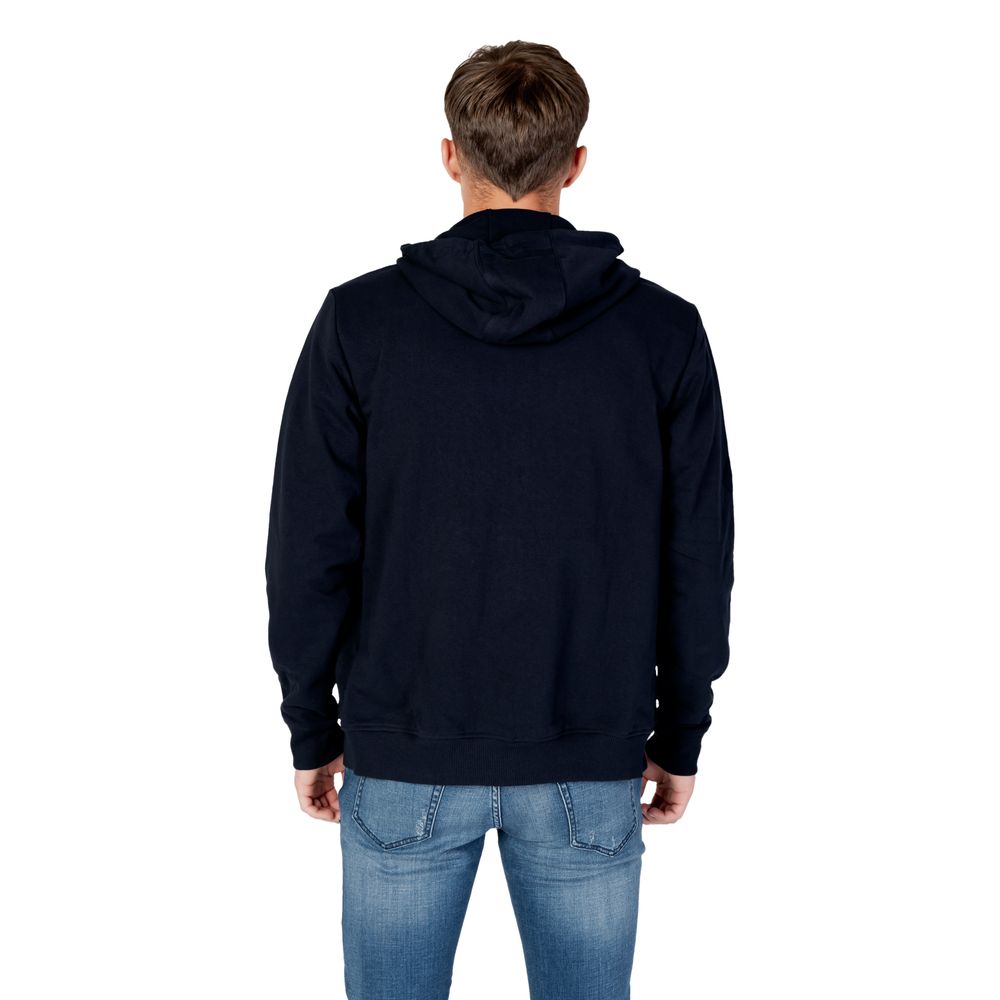 Pulover albastru din bumbac organic Tommy Hilfiger Jeans